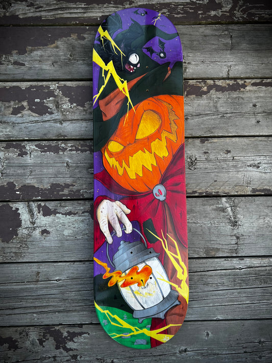 Jack-O-Lantern skateboard